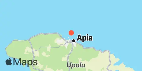 APIA (Observatory), Upolu Island Location