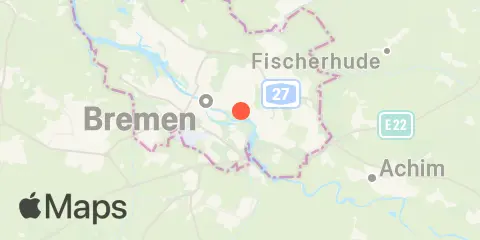 Bremen, Weserwehr, Weser Location