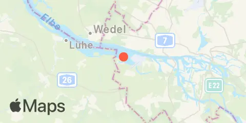 Hamburg, Cranz, Este-Sperrwerk, AP Location