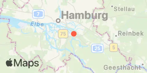 Hamburg, Dove-Elbe, Elbe, Einfahrt Location
