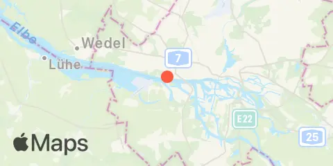 Hamburg, Seemannshöft, Elbe Location