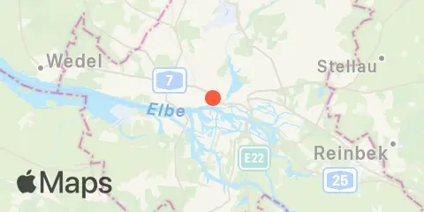 Hamburg, St. Pauli, Elbe Location