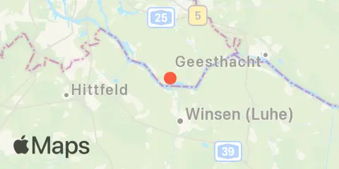 Hamburg, Zollenspieker, Elbe Location