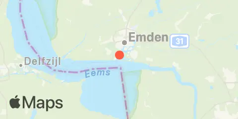 Emden, Ems, Große Seeschleuse Location