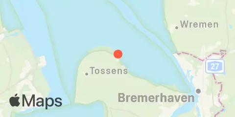 Fedderwardersiel, Fedderwarder Priel Location