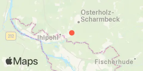 Ritterhude, Hamme Location