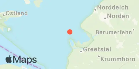 Leyhörn, Leybucht Location