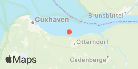Otterndorf, Elbe Location