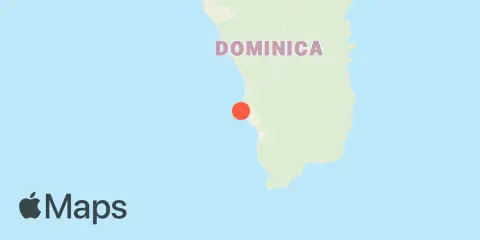 Roseau, Dominica Location