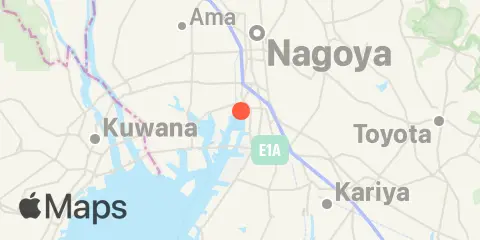 Placering af Nagoya (名古屋)