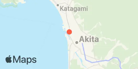 Plassering av Akita (秋田)