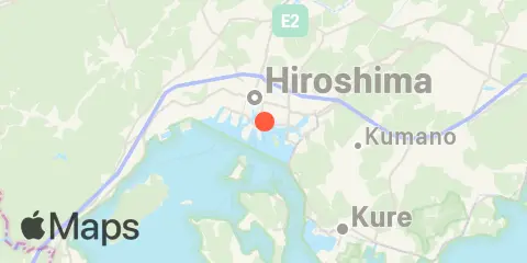 Posizione di Hiroshima (広島)