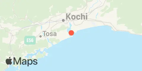 Localização de Kochi (高知)