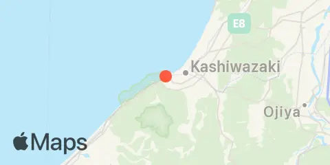 Placering af Kashiwazaki (柏崎)
