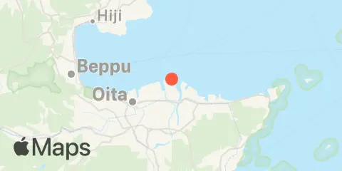 Locatie van Oita (大分)