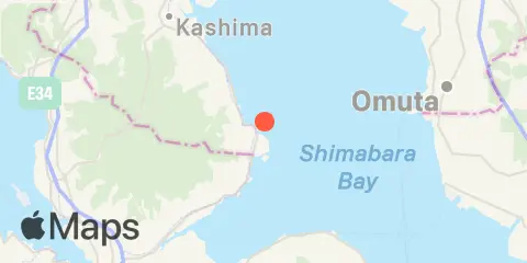 Placering af Oura (大浦)