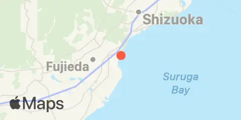 Yaizu (焼津) Location