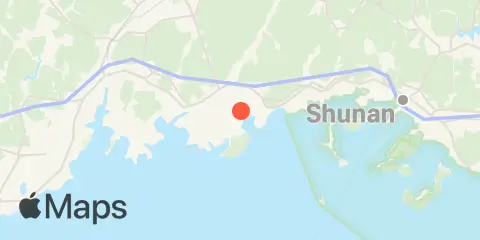 Locatie van Mitajiri (三田尻)