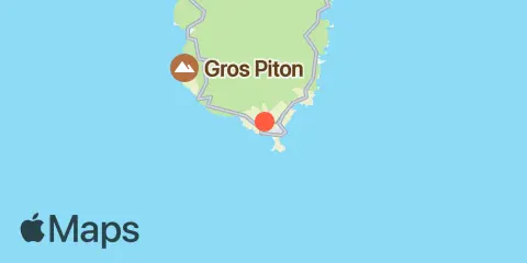 Vieux Fort Bay, St. Lucia Location