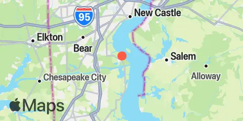 Delaware City Branch Channel Bridge Location
