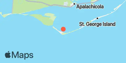 Little St. George Island, Apalachicola Bay Location