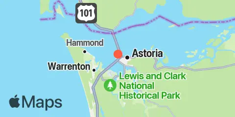 Astoria (Port Docks) Location