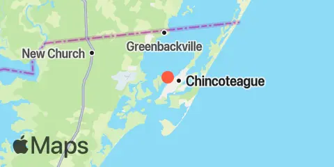 Chincoteague Island, USCG station Location